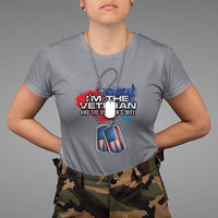 Female Veteran T Shirt I'm The Veteran and The Veteran's Wife - Wonder Print Shop