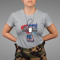 Female Veteran T Shirt I'm The Veteran and The Veteran's Wife - Wonder Print Shop