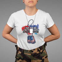 Female Veteran T Shirt I'm The Veteran and The Veteran's Wife - Wonder Print Shop