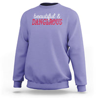 Beautiful Dangerous Strong Women Female Military Sweatshirt - Wonder Print Shop