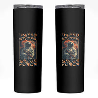 Funny US Space Force Army Astronaut Skinny Tumbler