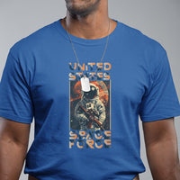 Funny US Space Force Army Astronaut T Shirt - Wonder Print Shop