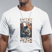 Funny US Space Force Army Astronaut T Shirt - Wonder Print Shop
