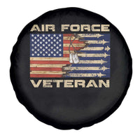 Air Force Veteran Spare Tire Cover American Flag Dog Tag