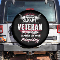 Grumpy Old Navy Veteran Spare Tire Cover My Level Of Sarcasm Depends On Your Level Of Stupidity