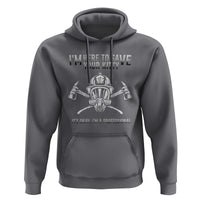 Funny Firefighter Hoodie I'm Here To Save Your Kitty Professional Fireman - Wonder Print Shop