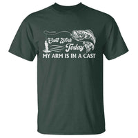 Funny Fishing T Shirt Can't Work Today My Arm Is in A Cast - Wonder Print Shop