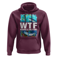 WTF Where's The Fish Fisherman Hoodie - Wonder Print Shop
