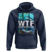 WTF Where's The Fish Fisherman Hoodie - Wonder Print Shop