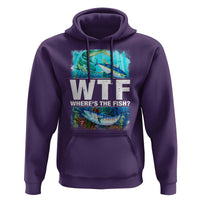 WTF Where's The Fish Fisherman Hoodie - Wonder Print Shop