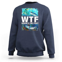WTF Where's The Fish Fisherman Sweatshirt - Wonder Print Shop