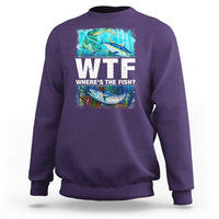 WTF Where's The Fish Fisherman Sweatshirt - Wonder Print Shop