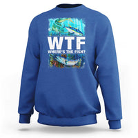 WTF Where's The Fish Fisherman Sweatshirt - Wonder Print Shop