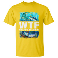 WTF Where's The Fish Fisherman T Shirt - Wonder Print Shop