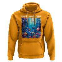 Funny Fishing Hoodie MILF Man I Love Fish - Wonder Print Shop