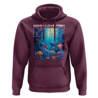 Funny Fishing Hoodie MILF Man I Love Fish - Wonder Print Shop
