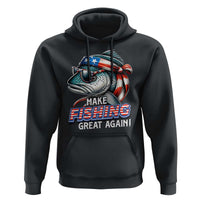 Funny Fishing Hoodie Make Fishing Great Again Cool Fish America Flag - Wonder Print Shop