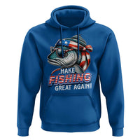 Funny Fishing Hoodie Make Fishing Great Again Cool Fish America Flag - Wonder Print Shop