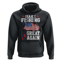 Funny Fisherman Hoodie Make Fishing Great Again America Flag - Wonder Print Shop