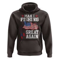 Funny Fisherman Hoodie Make Fishing Great Again America Flag - Wonder Print Shop