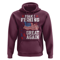 Funny Fisherman Hoodie Make Fishing Great Again America Flag - Wonder Print Shop