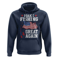 Funny Fisherman Hoodie Make Fishing Great Again America Flag - Wonder Print Shop