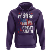 Funny Fisherman Hoodie Make Fishing Great Again America Flag - Wonder Print Shop