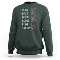 Funny Fishing Check Off List Sweatshirt - Wonder Print Shop