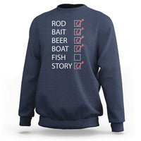 Funny Fishing Check Off List Sweatshirt - Wonder Print Shop