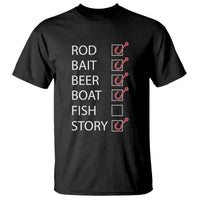 Funny Fishing Check Off List T Shirt - Wonder Print Shop