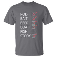 Funny Fishing Check Off List T Shirt - Wonder Print Shop