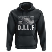Funny Fisherman Hoodie DILF Damn I Love Fishing - Wonder Print Shop