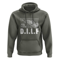 Funny Fisherman Hoodie DILF Damn I Love Fishing - Wonder Print Shop