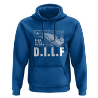 Funny Fisherman Hoodie DILF Damn I Love Fishing - Wonder Print Shop