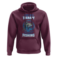 Funny Fishing Hoodie I Don't Need Therapy I Just Need To Go Fishing - Wonder Print Shop