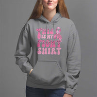 Breast Cancer Hoodie This Is My Fight Warrior Boxing Gloves - Wonder Print Shop