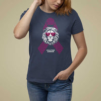 Pink Breast Cancer T Shirt For Women This Is My Fight Pink Lion Warrior - Wonder Print Shop