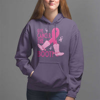 Breast Cancer Hoodie Give Cancer The Boot Cowgirl Western Cowboy - Wonder Print Shop