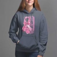 Breast Cancer Hoodie Fight Like A Girl Pink American Flag - Wonder Print Shop
