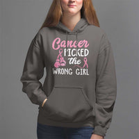 Breast Cancer Hoodie Cancer Picked The Wrong Girl - Wonder Print Shop