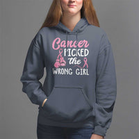 Breast Cancer Hoodie Cancer Picked The Wrong Girl - Wonder Print Shop