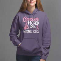 Breast Cancer Hoodie Cancer Picked The Wrong Girl - Wonder Print Shop