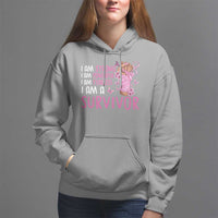 Pink Breast Cancer Hoodie I Am A Survivor Strong Powerful Fearless - Wonder Print Shop