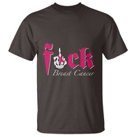 Pink Breast Cancer T Shirt Fuck Cancer Skeleton Hand - Wonder Print Shop