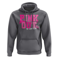 Breast Cancer Hoodie Pink Out Go Fight Win American Football - Wonder Print Shop