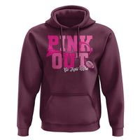 Breast Cancer Hoodie Pink Out Go Fight Win American Football - Wonder Print Shop