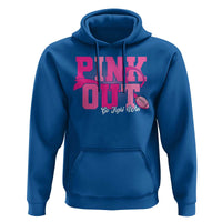 Breast Cancer Hoodie Pink Out Go Fight Win American Football - Wonder Print Shop