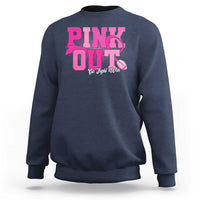 Breast Cancer Sweatshirt Pink Out Go Fight Win American Football - Wonder Print Shop