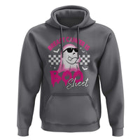 Halloween Breast Cancer Is Boo Sheet Hoodie Groovy Cute Pink Ghost - Wonder Print Shop