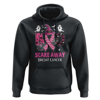 Pink Breast Cancer Halloween Hoodie Boo Scare Away Pink Ribbon Witch - Wonder Print Shop